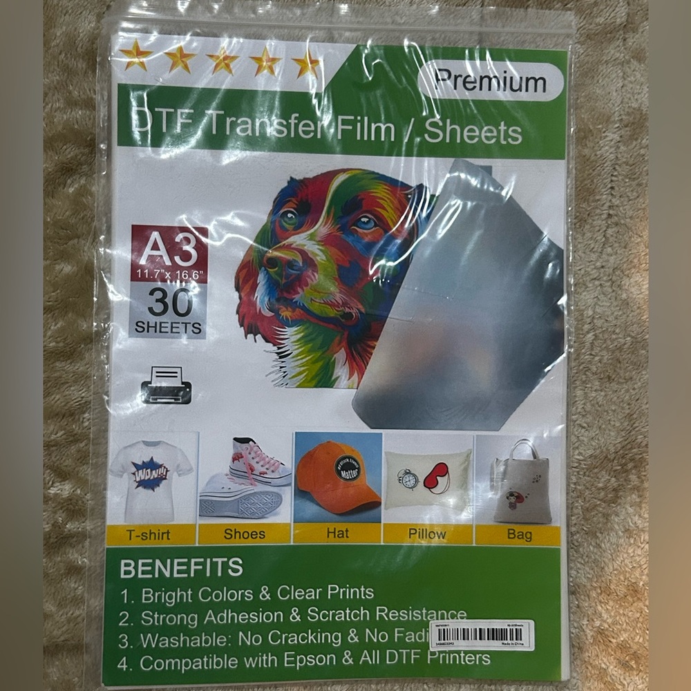 DTF Premium Transfer Sheets